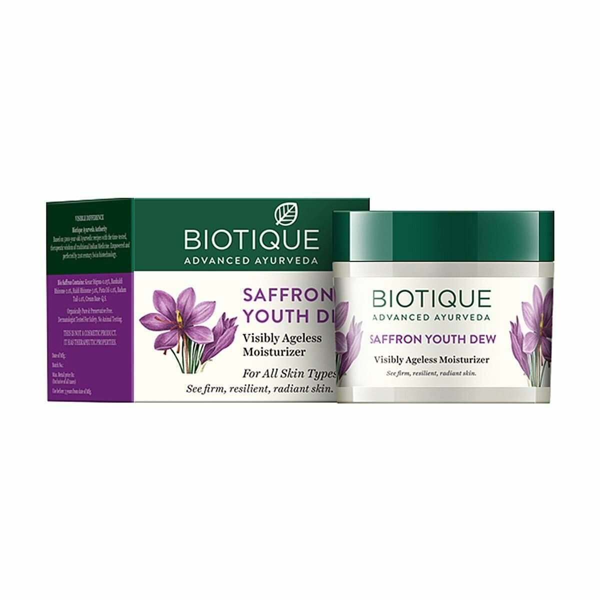 Крем для лица антивозрастной с Шафраном Биотик Biotique Saffron AntiAgeing Cream 50мл