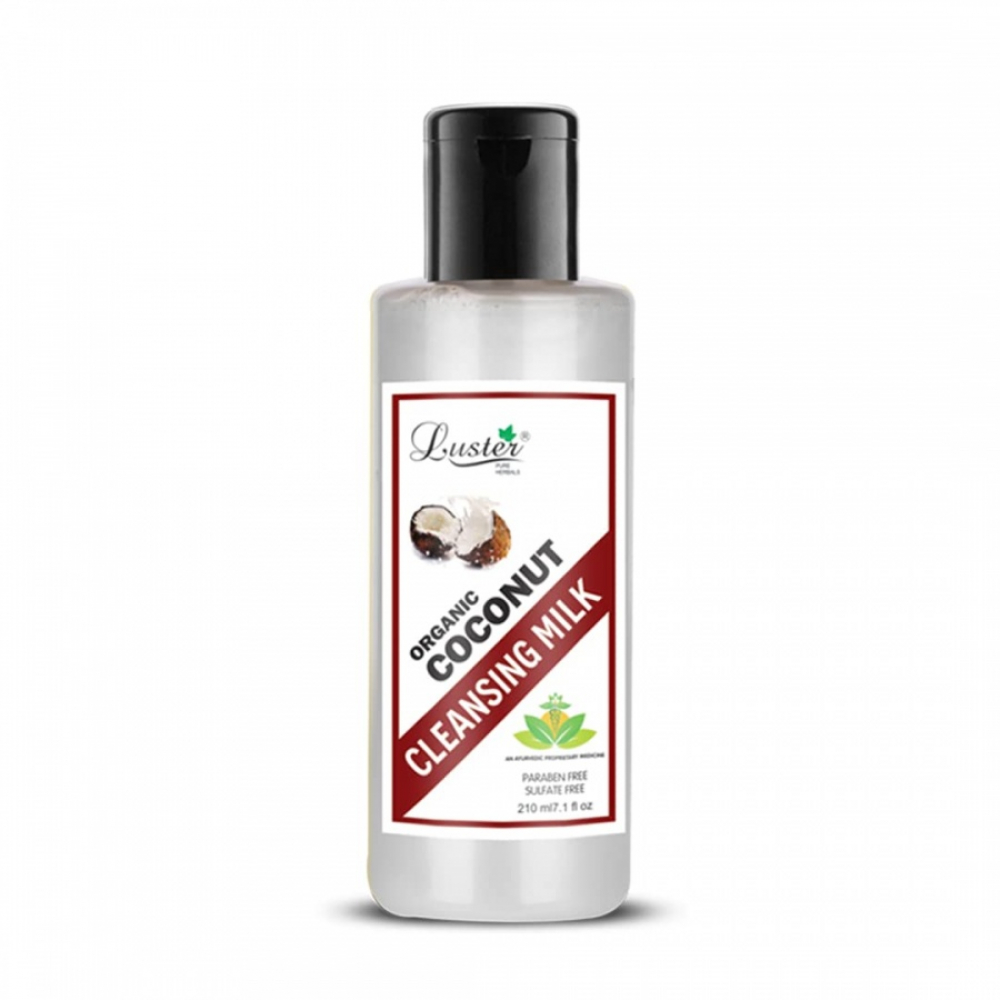Очищающее молочко для лица с кокосовой водой 210мл LUSTER Organic Whitening Coconut Cleansing Milk