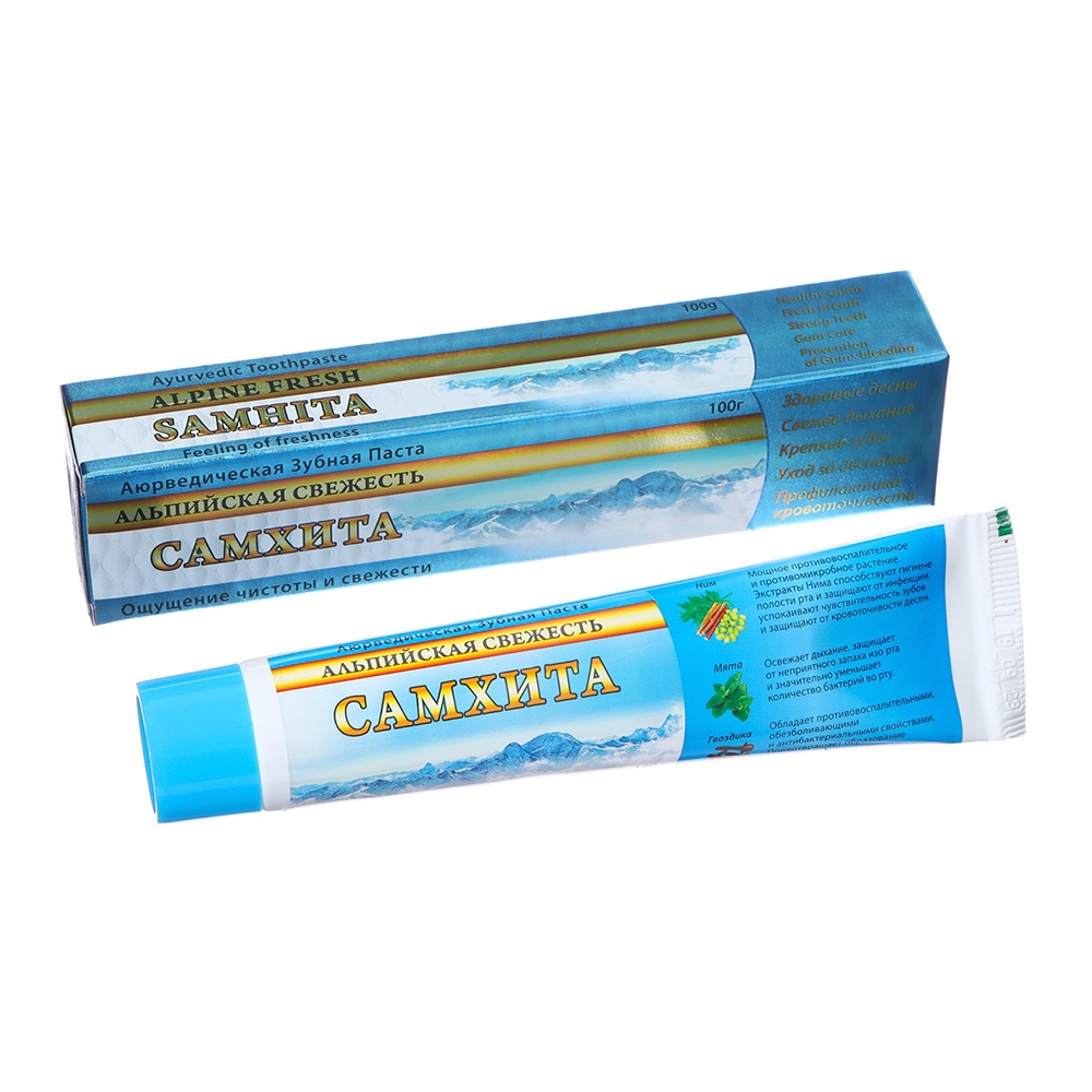 Зубная паста Альпийская свежесть Samhita 100г